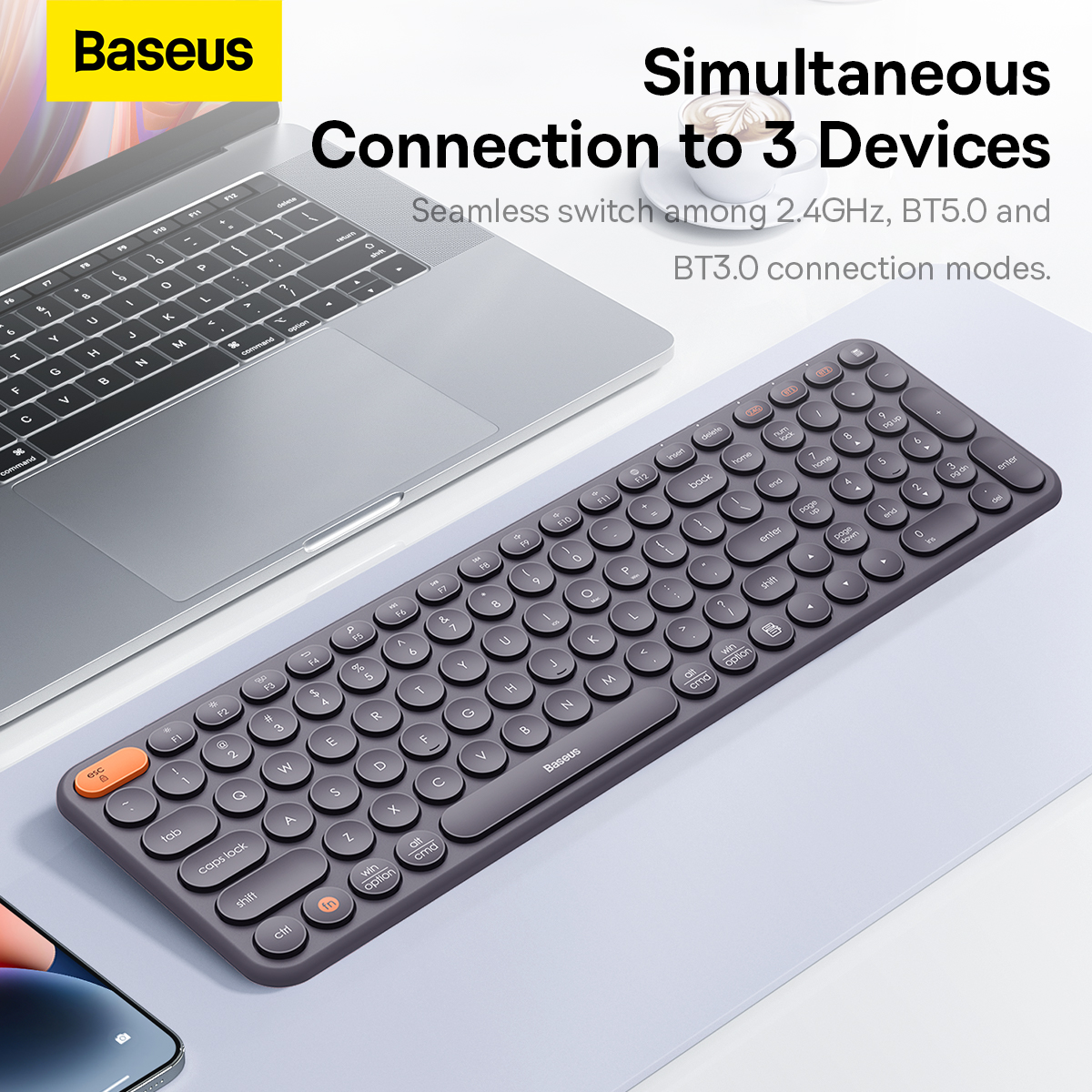 Baseus-Bluetooth-Wireless-Computer-Tastatur-Multi-Verbindung-mit-hoher-Portabilitaumlt-mit-24GHz-USB-1990978-1